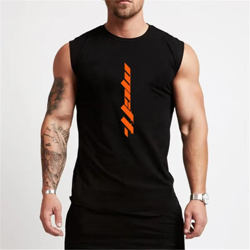 Men's Summer Sleeveless Gym Tank Top - Bodybuilding and Fitness Sportswear