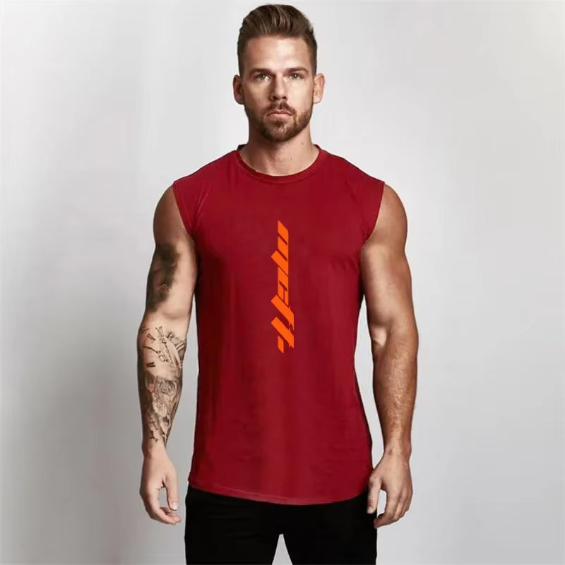 Men's Summer Sleeveless Gym Tank Top - Bodybuilding and Fitness Sportswear