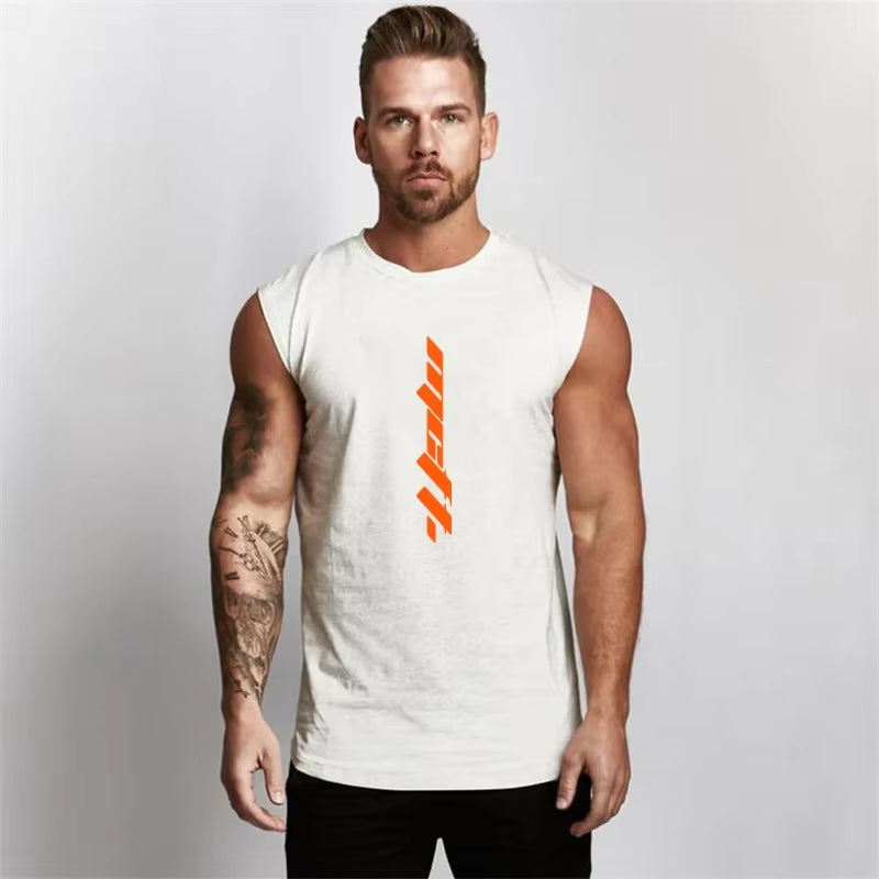 Men's Summer Sleeveless Gym Tank Top - Bodybuilding and Fitness Sportswear