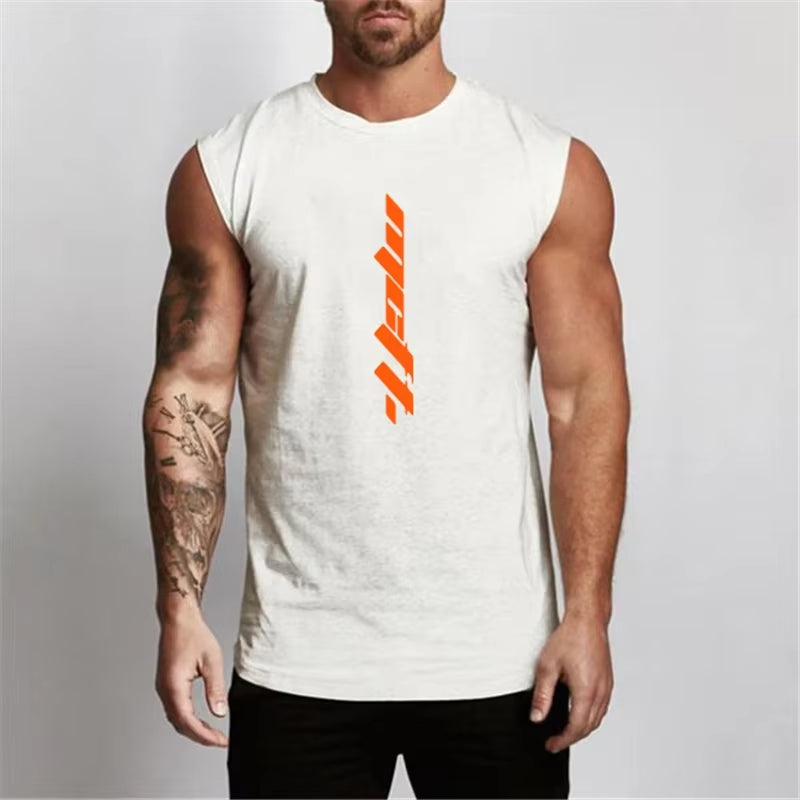 Men's Summer Sleeveless Gym Tank Top - Bodybuilding and Fitness Sportswear