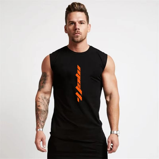 Men's Summer Sleeveless Gym Tank Top - Bodybuilding and Fitness Sportswear